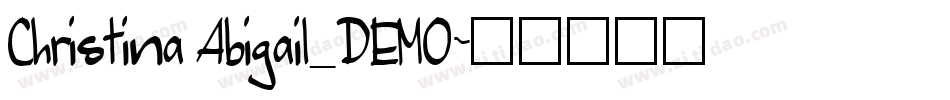 Christina Abigail_DEMO字体转换